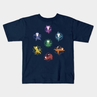 The Seven Chakras on The Cat's Body Kids T-Shirt